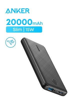 Power Bank(PowerCore 10K),Compact Travel-Ready 10,000mAh Battery Pack with PowerIQ Charging Technology,5V/3A High-Speed Charging for iPhone,iPad,and More (USB-C Input Only（）, 1 Pack)