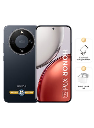 X9d Dual SIM 5G 12GB RAM 256GB Midnight Black With Free Choice E6i Earbuds and 6 Month Damage Insurance  - Middle East Version