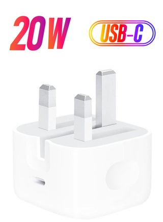 20W USB-C 3-Pin Power Adapter / (Original iPhone Charger) -