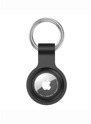 Apple AirTag Compatible Protective Keychain Case – Secure & Lightweight (Black)