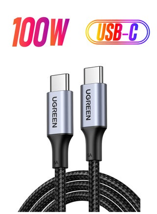 USB C Cable 3M Braided 100W Power Delivery PD Fast charge Cable USB C to USB C For iPhone 16 15 Pro Max iPad mini 6 MacBook Pro Air M3 M2 M1 iPad Pro Samsung Galaxy S24 S23 Ultra Xiaomi Honor