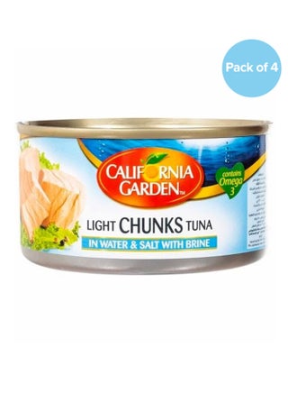Light Canned Tuna Chunks In Water And Salt With Brine