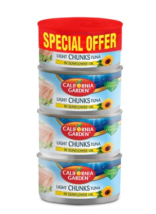 Light Canned Tuna Chunks In Sunflower Oil