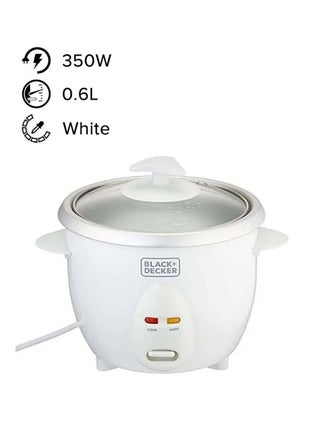 Rice Cooker, Removable NonStick Aluminum Bowl, Steaming Tray, Water Level Indicator, Glass Lid with Cool Touch, Cook and Warm Functions, 220-240V,