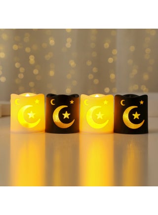 Moon & Star LED Flameless Candles 5.2x5.1 cm