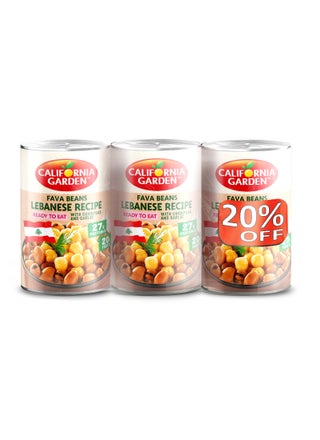 Fava Beans Lebanese Recipe With Chickpeas And Garlic