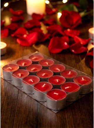 Strawberry Scented Tealight Candles, 15 Pieces
