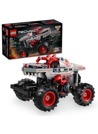 Technic Monster Jam ThunderROARus Pull-Back Truck Toy - Vehicle Building Set for 7+ Year Old Boys & Girls Who Love Creative Play - Gift Idea 42200