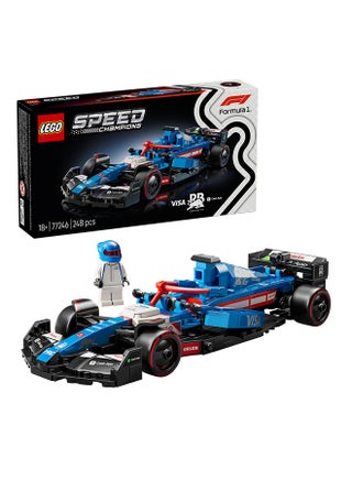 LEGO Speed Champions Visa Cash App Racing Bulls VCARB 01 F1 Race Car Model Set for Adults, with a Collectible Driver Minifigure - Gift Idea for Men, Women & Teenage Motorsports Fans 77246