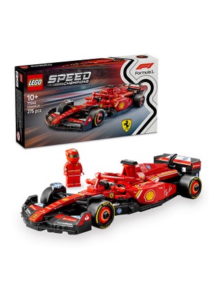 Speed Champions Ferrari SF-24 F1 Race Car Toy with a Collectible Formula 1 Driver Minifigure - Model Kits for 10+ Year Old Boys & Girls or Adult Motorsport Fans 77242