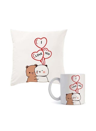 I Love You - Drinking Mug & Cusion
