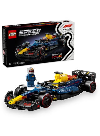 Speed Champions Oracle Red Bull Racing RB20 F1 Race Car Model with a Collectible Formula 1 Driver Minifigure - Display Set for Adult Motorsport & Racing Fans 77243