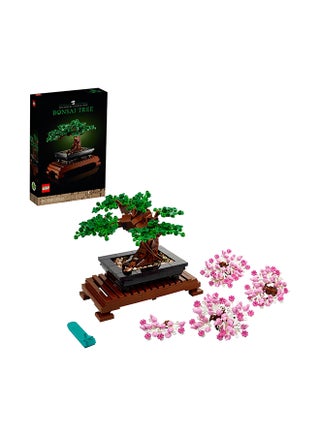 Icons Bonsai Tree Building Blocks Toy Set; Flowers Botanical Collection