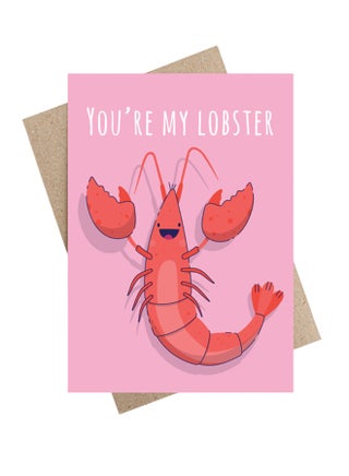 "You're My Lobster, Love" Greeting Card