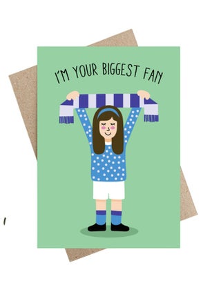 "Biggest Fan" Greeting Card